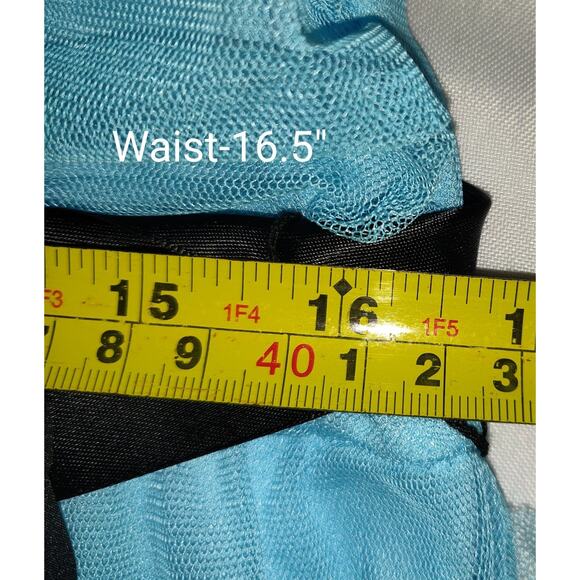 Vintage Y2K Aqua Deb Store Dress 1X Strapless Tulle Hi Low Prom Formal Cruise - Picture 14 of 16